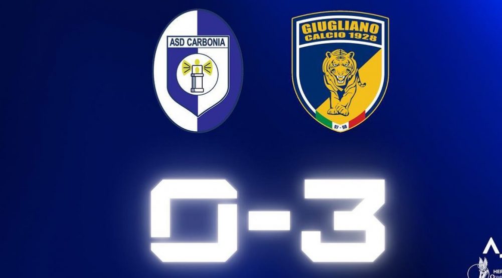 Serie D, il Giugliano fa 5 su 5: Carbonia ko