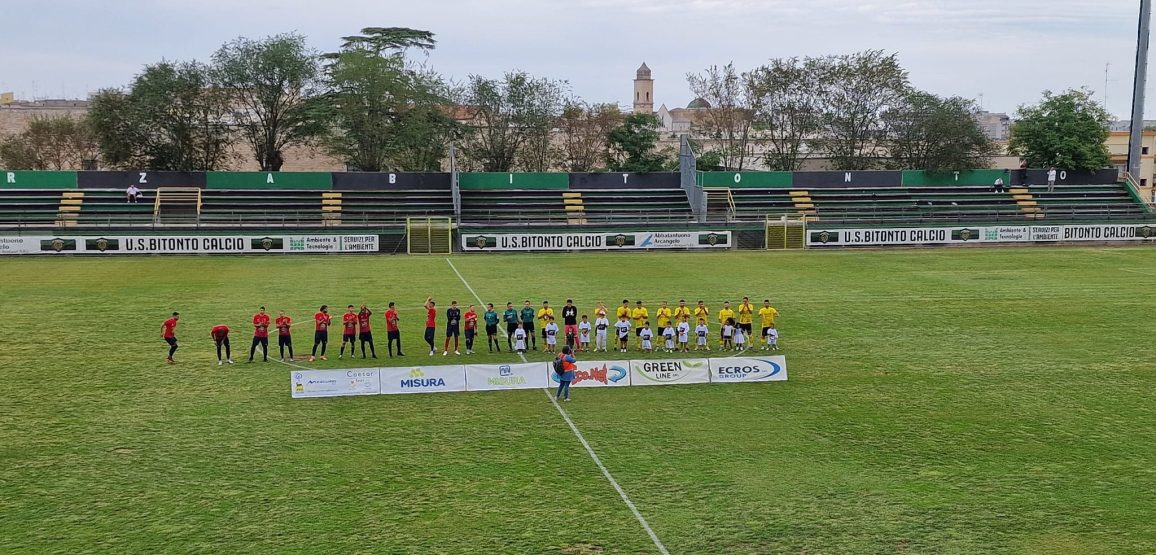 Afragolese beffata nel finale da Maffei: il Bitonto blocca i rossoblù sul 2-2