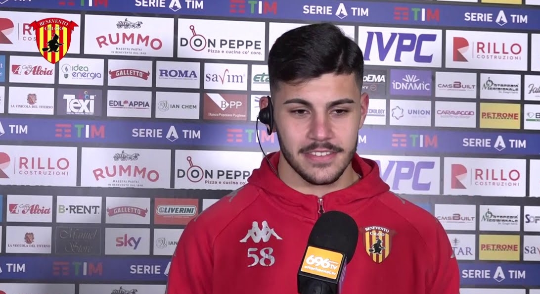 Benevento, Pastina: “Contro la Spal vittoria importante. Lavoriamo sodo per risalire la classifica. Su Cannavaro…”