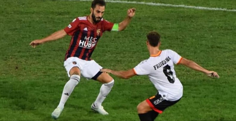 La Casertana raccoglie un altro pareggio: Messina ripreso con un gol di Damian